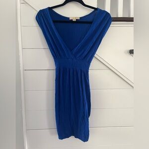 Royal Blue Mini Dress with Tie Back (M)